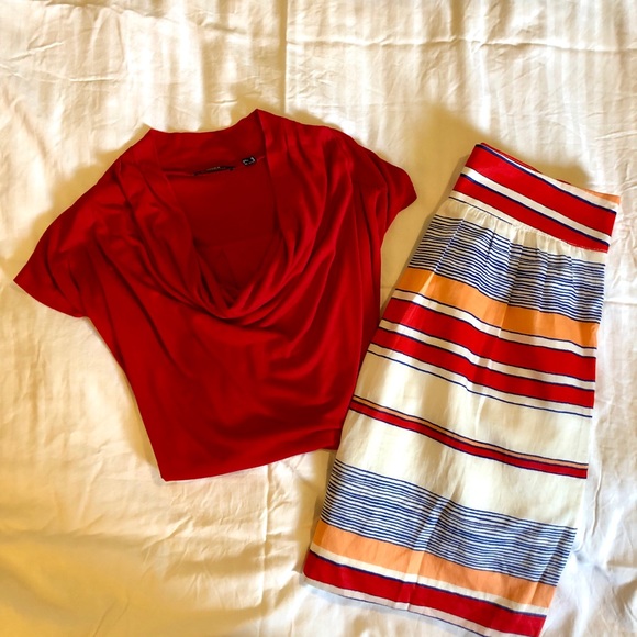 Dresses & Skirts - ❤️ 3/$30 RW&CO. Striped 100% cotton Skirt